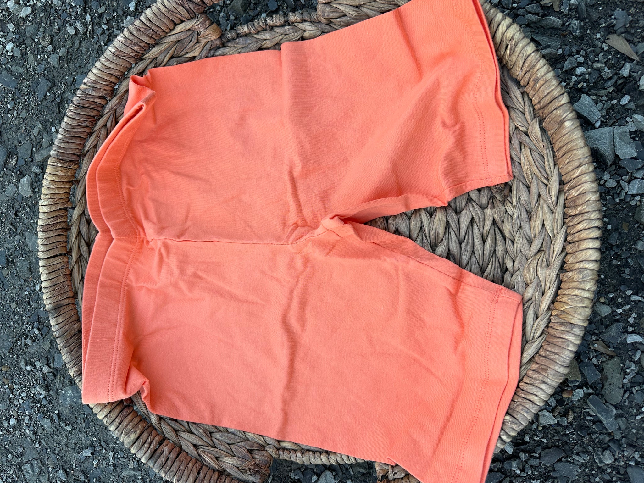 Coral Biker Shorts